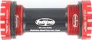 HOPE Boitier Roulements Externes Inox 68/73mm ROUGE