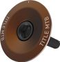 Handlebar Cap with Title 1 1/8″ Bronze Clamp Star