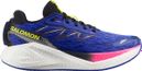 Salomon Aero Glide 4 Running Shoes Blue/Pink Men's