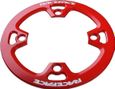 Placa protectora RACE Light 4 agujeros Rojo