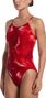 Costume da bagno Nike Swim Team Olympics Print Cutout rosso da donna