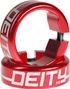 Deity Grip Clamps Anelli Alluminio Rosso