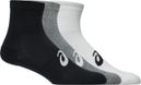 Asics AEG Quarter Socks Black/Gray/White (3 pairs)