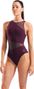 Costume da bagno Arena Mesh Angle Bordeaux Donna