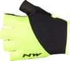 Paar Korte Handschoenen Northwave Fast Geel / Zwart