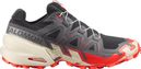 Salomon Speedcross 6 Trail Shoes, Gray/Red, Men's