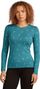 Camiseta interior mujer Icebreaker Merino 200 Oasis Snow Day Verde