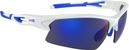 AZR Gafas Huez Blancas - Lentes Espejo Azul