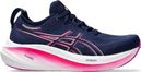 Zapatillas de running Asics Gel-Nimbus 26 azul/rosa para mujer