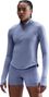 Top Nike Tempo Swoosh Run Blu 1/4 di zip da donna