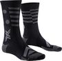 Chaussettes X-Socks Gravel Perform Merino Crew Noir/Gris Foncé