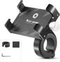 Support de téléphone de vélo en alliage d'aluminium noir