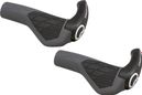  Set di Manopole ERGON con Bar End GS2 Nero