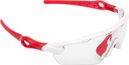 Pair of Neatt White Red Glasses - Transparent Lens