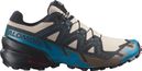 Salomon Speedcross 6 Men's Trail Running Shoes - Beige/Blue