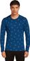 Baselayer Icebreaker Merino 200 Oasis Snow Day Blue Man
