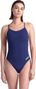 Maillot de bain Arena Team Dos Lace Uni Bleu Femme