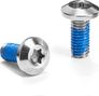Pair of Titanium Bottle Hanger Screws M5 x 12 mm absoluteBLACK Grey