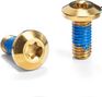 Pair of Titanium Bottle Hanger Screws M5 x 12 mm absoluteBLACK Gold