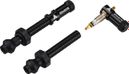 Granite Design Juicy Nipple Tubeless Valves 45 mm with Valve Key Caps Black