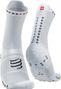 Paar Compressport Pro Racing Socks v4.0 Run High White