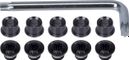 FSA Chainring Bolts Road (10 pezzi) Nero