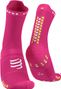 Pair of Compressport Pro Racing Socks v4.0 Run High Pink