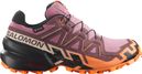 Zapatillas de trail Salomon Speedcross 6 GTX rosa/naranja para mujer