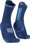 Paire de Chaussettes Compressport Pro Racing Socks v4.0 Run High SodaliteFluoBlue / Bleu