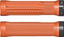 Pair of Orange One-Lock Grips