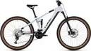 VTT Électrique Tout-Suspendu Cube Stereo Hybrid 120 Pro 625 Shimano Deore 12V 625 Wh 27.5'' Blanc Flash 2024