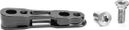 Titanium Adapter voor Shimano Flat Mount 160 mm Achterremklauw absoluutBLACK Zwart
