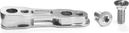 Titanium adapter voor Shimano Flat Mount achterremklauw 160 mm absoluteBLACK Grijs