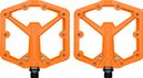 Crankbrothers Stamp 1 Gen 2 - Pedali piatti grandi arancioni