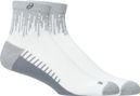 Chaussettes Asics Performance Run Quarter Blanc/Gris