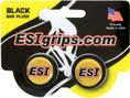 ESI Bar End Plugs Black 