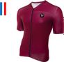 LeBram Korte Mouw Overhemd Bordeaux Fitted