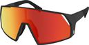 Scott Pro Shield Brille – Schwarz, AMP, Rot, Chrom