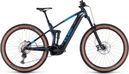 VTT Électrique Tout-Suspendu Cube Stereo Hybrid 140 HPC SLX 750 Shimano Deore/XT 12V 750 Wh 29'' Bleu Liquid