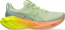 Chaussures Running Asics Novablast 4 Paris Vert/Orange/Jaune Femme