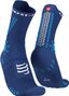 Pair of Compressport Pro Racing Socks v4.0 Trail Blue