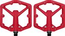 Crankbrothers Stamp 1 Gen 2 - Large Flat Pedals Red