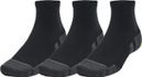 3 paar Under Armour Performance Tech Halfhoge Sokken Zwart Unisex