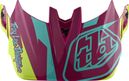 Replacement Visor for Troy Lee Designs D4 Violet/Yellow Helmet