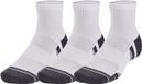3 Paires de Chaussettes mi-hautes Under Armour Performance Tech Blanc Unisexe