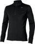 Haut Thermique 1/2 Zip Mizuno Active Warmalite Noir Homme