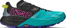 Hoka Speedgoat 7 Trail-Laufschuhe Grün/Schwarz für Damen