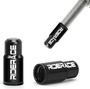 Bouchons de valve Presta RIDERACE Noir – Aluminium anodisé – Lot de 2 pièces