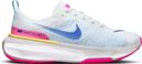 Nike ZoomX Invincible Run Flyknit 3 White Blue Pink Running Shoes