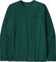 Camiseta Manga Larga Patagonia P-6 Logo Responsibili-Tee Verde Hombre